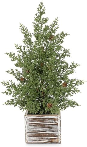 Briful 15.7’’ Premium Artificial Christmas Arrangement with Red Magnolia, Pomegranate & Gold Berries in Burlap Pot, Elegant Holiday Centerpiece for Farmhouse & Modern Christmas Décor in Saudi Arabia