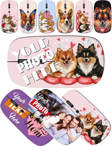 maizi Custom Wireless Mouse for MacBook Pro Personal Computer Laptop MacBook Wireless Mice for MacBook Pro Image ID: 6264980 Colorful Love Doodle Portable 2.4G with USB Receiver Printed in USA in Saudi Arabia