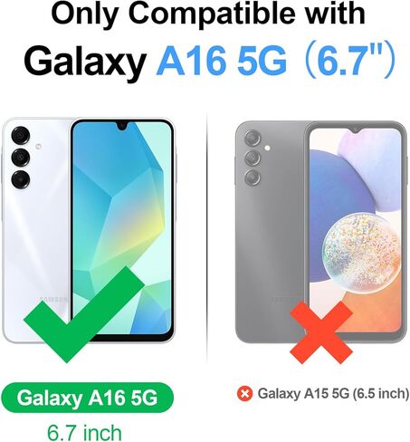 متوافق مع حافظة Magsafe لهاتف Samsung Galaxy A16 مع حامل بطاقات، حافظة هاتف للنساء والرجال من جلد البولي يوريثان وغطاء واقٍ قابل للطي وفتحات لبطاقات الائتمان، لهاتف Galaxy A16 6.7 بوصة، بني in Kuwait