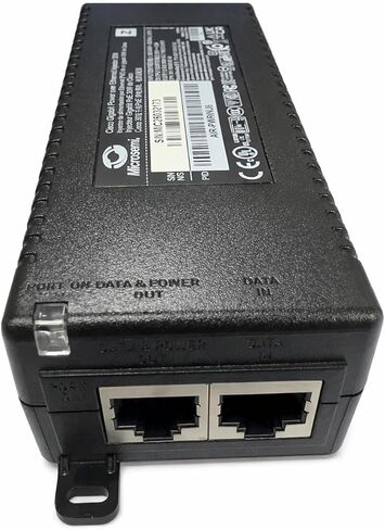 حاقن جيجابت PoE Plus بقدرة 30 وات IEEE 802.3at 55V 0.6A متوافق مع هاتف Cisco Meraki Ubiquiti Access Point IP Camera VoIP in Saudi Arabia