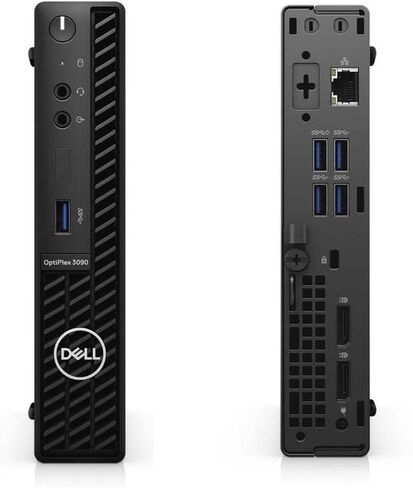 Dell OptiPlex 3090 Micro Desktop Computer - Intel 10th Gen Core i3-10105T 3.0GHz, 16GB RAM DDR4, 256GB SSD, DisplayPort, WiFi, BT, Mini PC Window 11 Pro (Renewed) in Kuwait