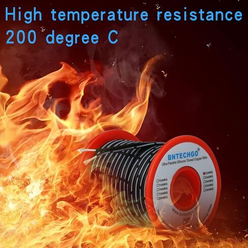 BNTECHGO 22 مقياس سيليكون الشريط كابل مرن 2P أسود 50 قدم كابل مسطح 22 AWG الذين تقطعت بهم السبل الأسلاك النحاسية المعلبة in Kuwait