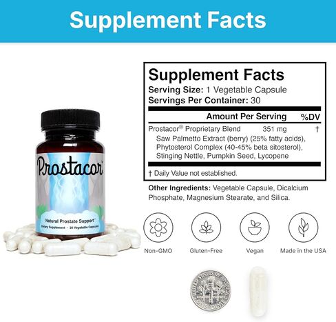 Natural Prostate Support Supplement - Non-GMO, Vegan, Gluten-Free in Saudi Arabia