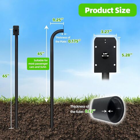 عمود تثبيت لوحة المفاتيح FM100، 67 بوصة شديد التحمل، متوافق مع لوحة المفاتيح الرقمية Mighty Mule FM137 اتصال داخلي لاسلكي FM136 in Kuwait