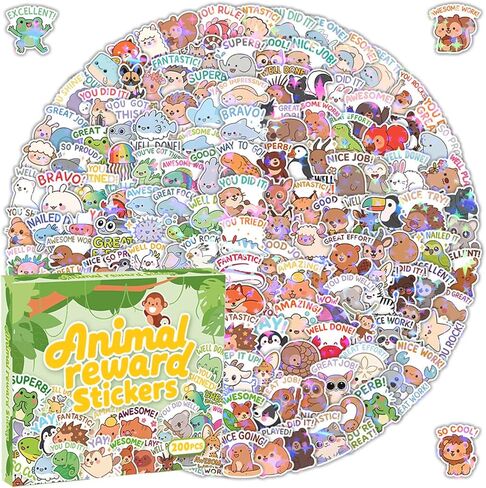 200 PCS Holographic Cat Stickers Pack, Kawaii Cat Meme Stickers Funny Kitten Sticker for Water Bottles Laptop Luggage Suitcase, DIY Waterproof Vinyl Decals Gifts for Adults in Saudi Arabia