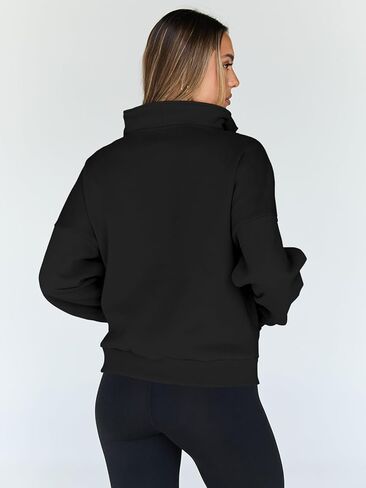 Hoodies for Women Fashion Zipper Casual Long Sleeve Sweatshirts Tops with Pockets in Saudi Arabia