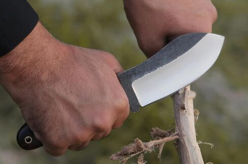 Handmade 9 Inch Carbon Steel Nessmuk Knife, Fixed Bladefull Tang Survival Knife, Edc Hunting Knife with Sheath for Camping, Survival, Bushcrafting in Kuwait