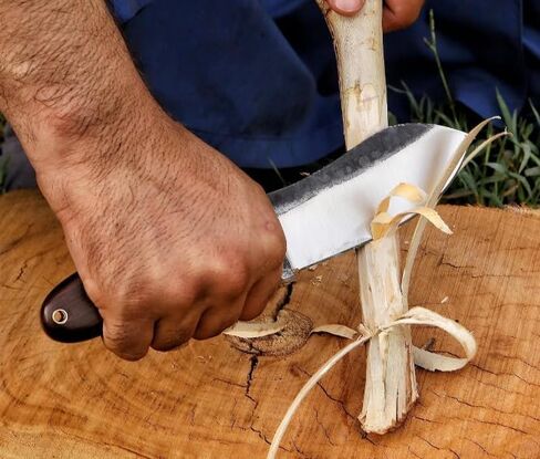 Handmade 9 Inch Carbon Steel Nessmuk Knife, Fixed Bladefull Tang Survival Knife, Edc Hunting Knife with Sheath for Camping, Survival, Bushcrafting in Kuwait