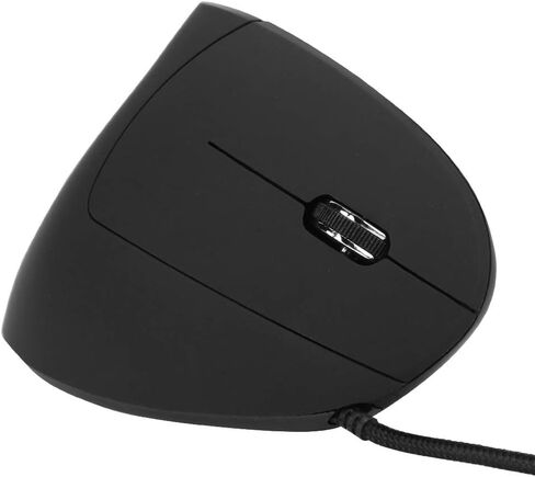 ماوس رأسي ملون، ماوس سلكي مريح وقابل لإعادة الشحن USB للمكتب، مادة ABS، أسود، مع نقل سريع للبيانات، لجميع الأجهزة in Saudi Arabia