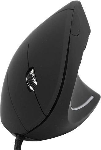 ماوس رأسي ملون، ماوس سلكي مريح وقابل لإعادة الشحن USB للمكتب، مادة ABS، أسود، مع نقل سريع للبيانات، لجميع الأجهزة in Saudi Arabia