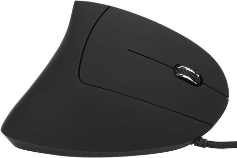 ماوس رأسي ملون، ماوس سلكي مريح وقابل لإعادة الشحن USB للمكتب، مادة ABS، أسود، مع نقل سريع للبيانات، لجميع الأجهزة in Saudi Arabia