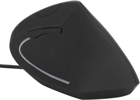 ماوس رأسي ملون، ماوس سلكي مريح وقابل لإعادة الشحن USB للمكتب، مادة ABS، أسود، مع نقل سريع للبيانات، لجميع الأجهزة in Saudi Arabia