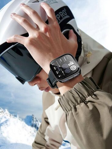حافظة للساعة الذكية Amazfit Bip 6، هيكل UYRUREL من مادة TPU + تصميم متكامل من الزجاج المقسى، مقاوم للسقوط والخدش، عالي الوضوح وشفاف، أسود + أبيض، عبوتان in Saudi Arabia