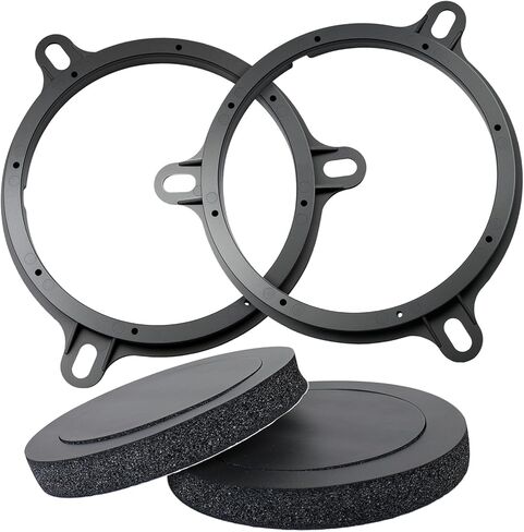Solid Door Speaker Spacer with Foam Ring Adapters,6.5 Inch Speaker Gasket Mounting Bracket Kit Compatible with Nissan Altima Frontier Maxima Xterra Sentra Infiniti FX35 G35 M45 in Saudi Arabia