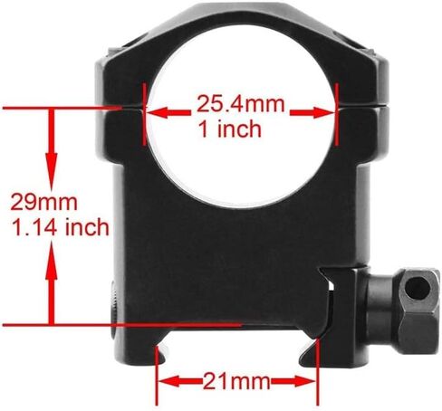 Muzzle-Loaders Exodus 1" Scope Rings - High Base, Matte Black Rings - MZ1902 in Saudi Arabia