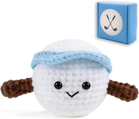 Positive Crochet Football Gifts, Inspirational Gifts for Boyfriend Sports Lover Friends, Handmade Rugby Emotional Support Accessories Presents with Motivational Card for White Elephant in Kuwait
