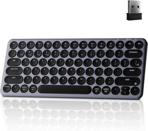 لوحة مفاتيح لاسلكية Keychron B3 Pro 75% فائقة النحافة، 2.4 جيجا هرتز، بلوتوث 5.2 / اتصال USB سلكي، تصميم خفيف الوزن، لوحة مفاتيح بلوتوث بيضاء صامتة محمولة لنظام التشغيل Mac Windows Linux Tablet Phone in Kuwait
