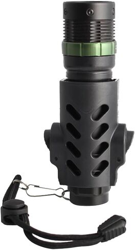Tactical Flashlight Holster, Flashlight Pouch, Compatible with Various Flashlights, LED, Black ABS, Clip-on, Not Water Resistant in Kuwait