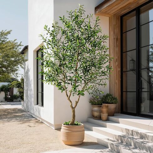Large Faux Olive Tree Indoor Outdoor Realistic Floor Fake plantas artificiales Trees decorativas Grandes for Home Living Room Master Bedroom Office Porch Outside Patio arboles para decoracion in Saudi Arabia