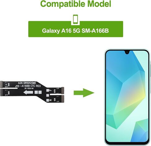 Charging Port USB Flex Dock Connector Replacement Repair Part for Galaxy A16 5G SM-A166B in Saudi Arabia