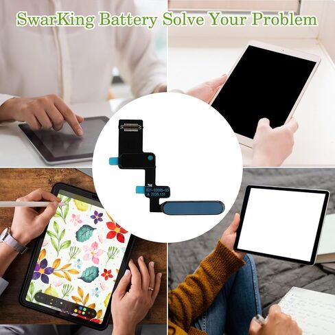 جزء إصلاح بديل لمنفذ شحن USB Flex Dock لجهاز iPad 11th (2025) 10.9 بوصة A3354/A3355/A3356-Blue in Saudi Arabia