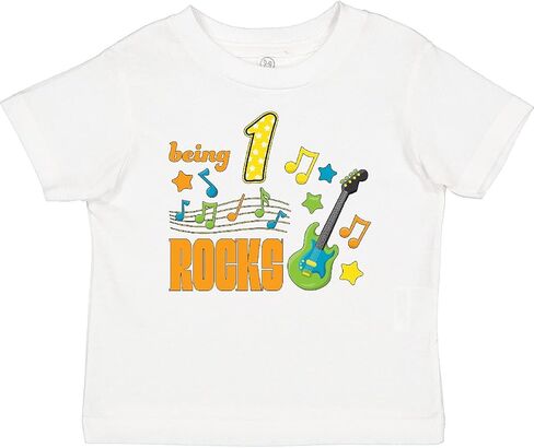 تي شيرت Inktastic Being 1 Rocks - عيد ميلاد الطفل الأول in Kuwait