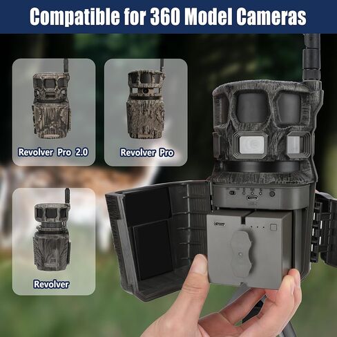 JYJZPB New 7200mAh Lithium Battery Pack for Stealth Cam 360 Cellular Trail Camera Revolver Pro 2.0, Revolver Pro, Revolver - Cartridge & Rechargeable in Saudi Arabia