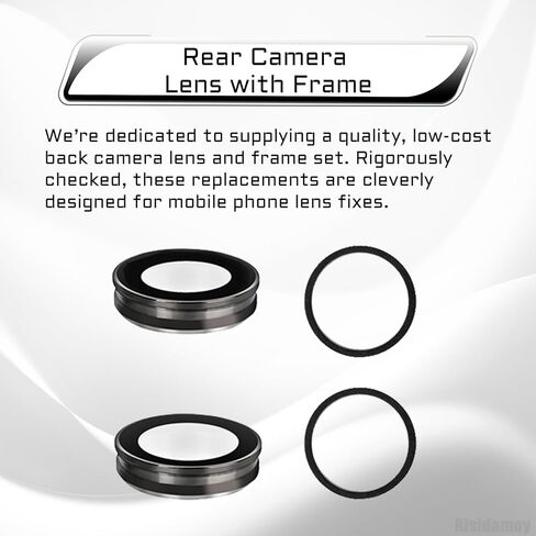 for iPhone 12 12 Mini Camera Lens Glass with Frame Replacement Rear Camera Back Camera Lens Metal Frame Cover Replace with Full Repair Tools Kit Model: A2403 A2172 A2402 A2399 A2176 A2398 in Saudi Arabia