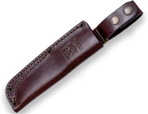 Joker Campero Knife CM118, Blade 4.13 inches of Böhler K720 Carbon Steel, Brown Leather Sheath includes, Tool for Fishing, Hunting, Camping and Hiking (Micarta Canvas, Leather Sheath) in Saudi Arabia