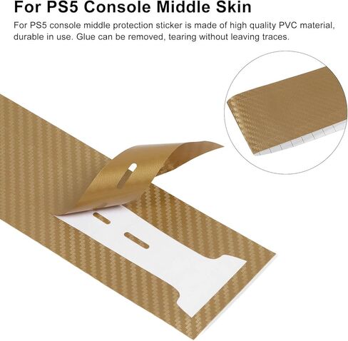 for Console Middle Skin, Host Middle Strip Sticker Center Part Strip Film for Optical Drive Edition Host, and Scratch () in Saudi Arabia