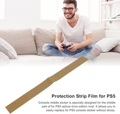 for Console Middle Skin, Host Middle Strip Sticker Center Part Strip Film for Optical Drive Edition Host, and Scratch () in Saudi Arabia