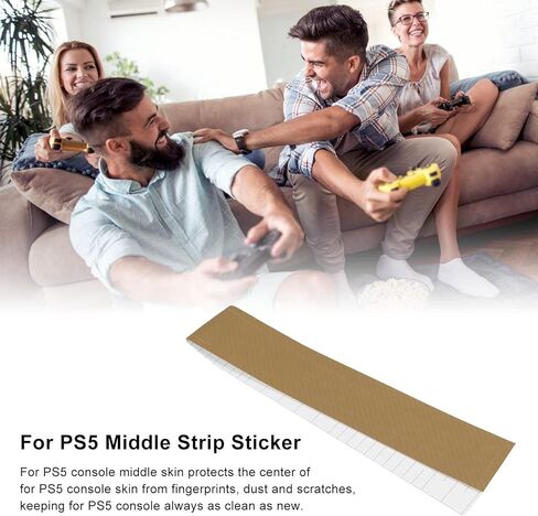 for Console Middle Skin, Host Middle Strip Sticker Center Part Strip Film for Optical Drive Edition Host, and Scratch () in Saudi Arabia