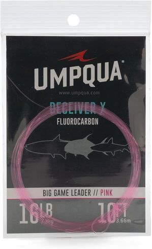 Umpqua Deceiver HD Big Game Saltwater Fly Fishing Fluoro Leader, Pink 10' in Saudi Arabia