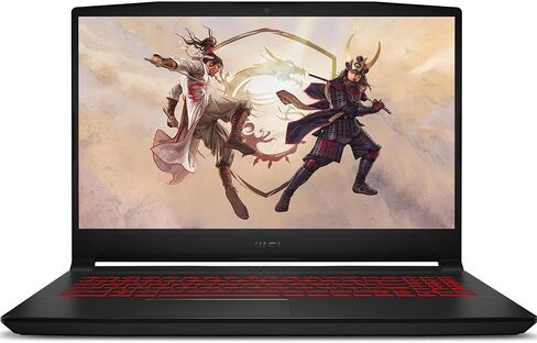 كمبيوتر محمول للألعاب MSI Katana GF66 12UE-603 مقاس 15.6 بوصة 144 هرتز FHD IPS (Intel i7-12700H 14-Core 2.70 جيجا هرتز، ذاكرة الوصول العشوائي 16 جيجابايت، 512 جيجابايت PCIe SSD، GeForce RTX 3060 6 جيجابايت، بإضاءة خلفية KYB، WiFi 6، BT 5.2، Win10P) مع Doc in Saudi Arabia