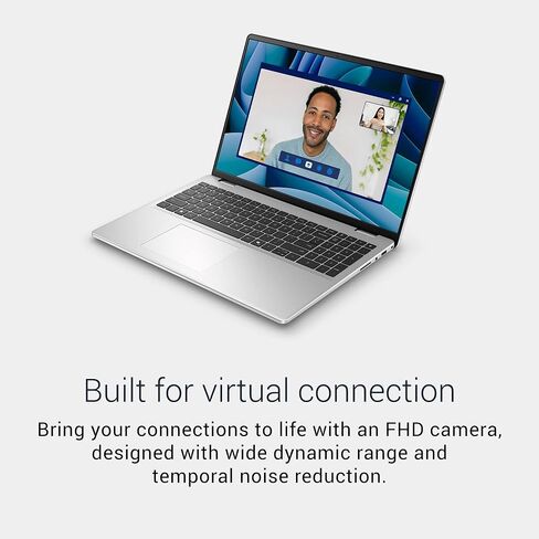 كمبيوتر محمول Dell مقاس 16 بوصة FHD+(1920 x 1200) شاشة لمس للأعمال، Intel Core 5 120U، ذاكرة الوصول العشوائي DDR5 سعة 16 جيجابايت، SSD 512 جيجابايت، لوحة مفاتيح بإضاءة خلفية كاملة الحجم، Wi-Fi 6، كاميرا، Windows 11 Pro in Kuwait