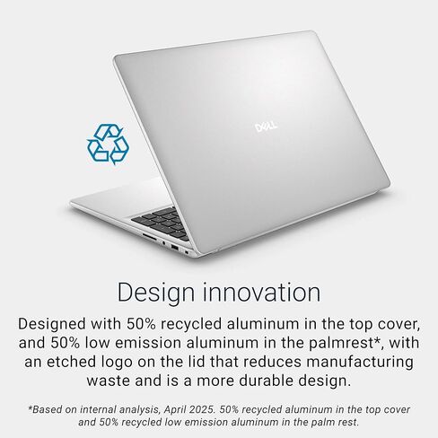 كمبيوتر محمول Dell مقاس 16 بوصة FHD+(1920 x 1200) شاشة لمس للأعمال، Intel Core 5 120U، ذاكرة الوصول العشوائي DDR5 سعة 16 جيجابايت، SSD 512 جيجابايت، لوحة مفاتيح بإضاءة خلفية كاملة الحجم، Wi-Fi 6، كاميرا، Windows 11 Pro in Kuwait