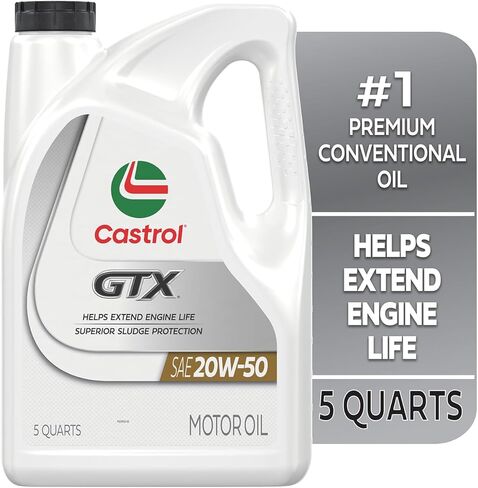 Castrol GTX 20W-50 Conventional Motor Oil, 5 Quarts in Saudi Arabia