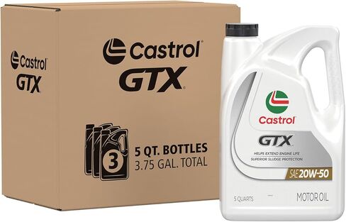 Castrol GTX 20W-50 Conventional Motor Oil, 5 Quarts in Saudi Arabia
