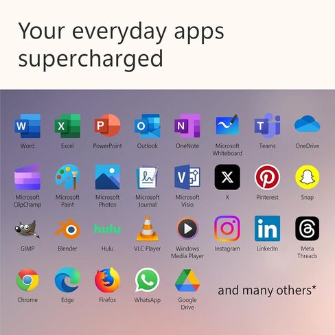 كمبيوتر محمول Microsoft Surface (2024)، Windows 11 Copilot+ PC، شاشة لمس 13.8 بوصة، Snapdragon X Elite (12 كور)، ذاكرة وصول عشوائي 16 جيجابايت، تخزين SSD 1 تيرابايت، بلاتينيوم in Saudi Arabia