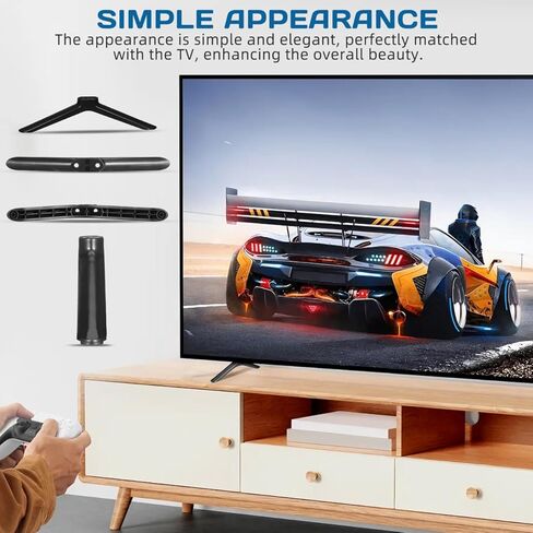 SAFIGLE 2-Pack Universal Tv Stand Legs قاعدة بديلة لتلفزيونات الشاشات المسطحة مقاس 40 بوصة، دعامات حامل تلفزيون متينة لغرفة المعيشة وغرفة النوم سهلة التركيب in Kuwait