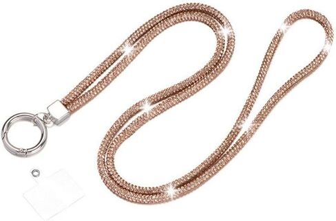 Crystal Neck Strap Diamond Cellphone Chain Bling Bling Rhinestone in Saudi Arabia