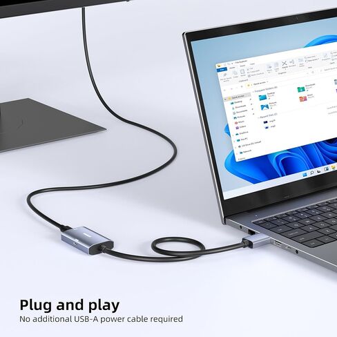 محول عرض 8K@30 هرتز / 4K@144 هرتز إلى USB-C مع شحن PD 65 وات، منفذ عرض كابل الجرافين ذكر إلى أنثى من النوع C لشاشة USBC، متوافق مع MacBook Pro/Air، iMac in Kuwait