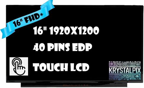 شاشة LCD KrystalPix الجديدة تناسب - شاشة LCD بديلة Lenovo IdeaPad Slim 5 16IRU9 Type 83FW 16 بوصة FHD+ شاشة LCD تعمل باللمس على الخلية جديدة in Kuwait