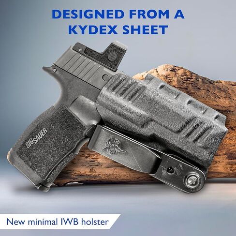 حافظة DeSantis Slim Tuk IWB - حافظة لـ Sig P365، Conceal Carry، Kydex IWB، متوافقة مع SIG SAUER P365، P365 SAS، وP365 W/ RED DOT - أسود، يمكن استخدامه بكلتا اليدين in Kuwait