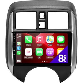 for Nissan Versa 2015-2018 Radio Compatible with Wireless Carplay Android Auto TouchScreen Car Stereo Upgrade Bluetooth GPS FM/AM WIFI Navigation Backup Camera Multimedia Player 8-Core Head Unit in Saudi Arabia
