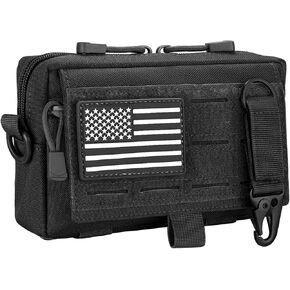 الحقيبة الإدارية التكتيكية Molle - منظم EDC مع سحاب الوصول السريع، حقيبة أدوات متوافقة مع MOLLE للحزام، في الهواء الطلق، دورية، الاستخدام اليومي in Kuwait