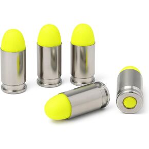 9mm Premium Metal Dummy Rounds – Reusable Snap Caps, Neon Green in Saudi Arabia