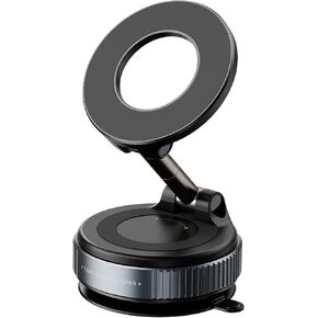 2026 Upgraded Vacuum Magnetic Car Phone Holder 360° Reinforced 96LBS Ultra Suction Cup Phone Mount for MagSafe Cell Phone Holders for Your Car/Gym/Mirror Mount for iPhone & Android in Kuwait