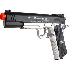 500 FPS NEW WG AIRSOFT FULL METAL M 1911 GAS CO2 HAND GUN PISTOL w/ 6mm BB BBs,Heavy Weight Realistic 1:1 Scale in Kuwait