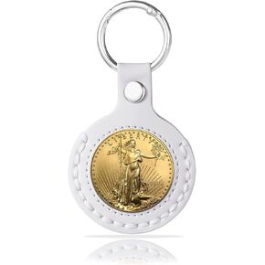 orbixa 1 PCS AA Coin Holder Keychain,coin holder,chip holder for AA Medallion,Sobriety Coin Holder,Standard Challenge Coin,Recovery Coins,Tokens and Medallion(Beige-34 mm) in Kuwait
